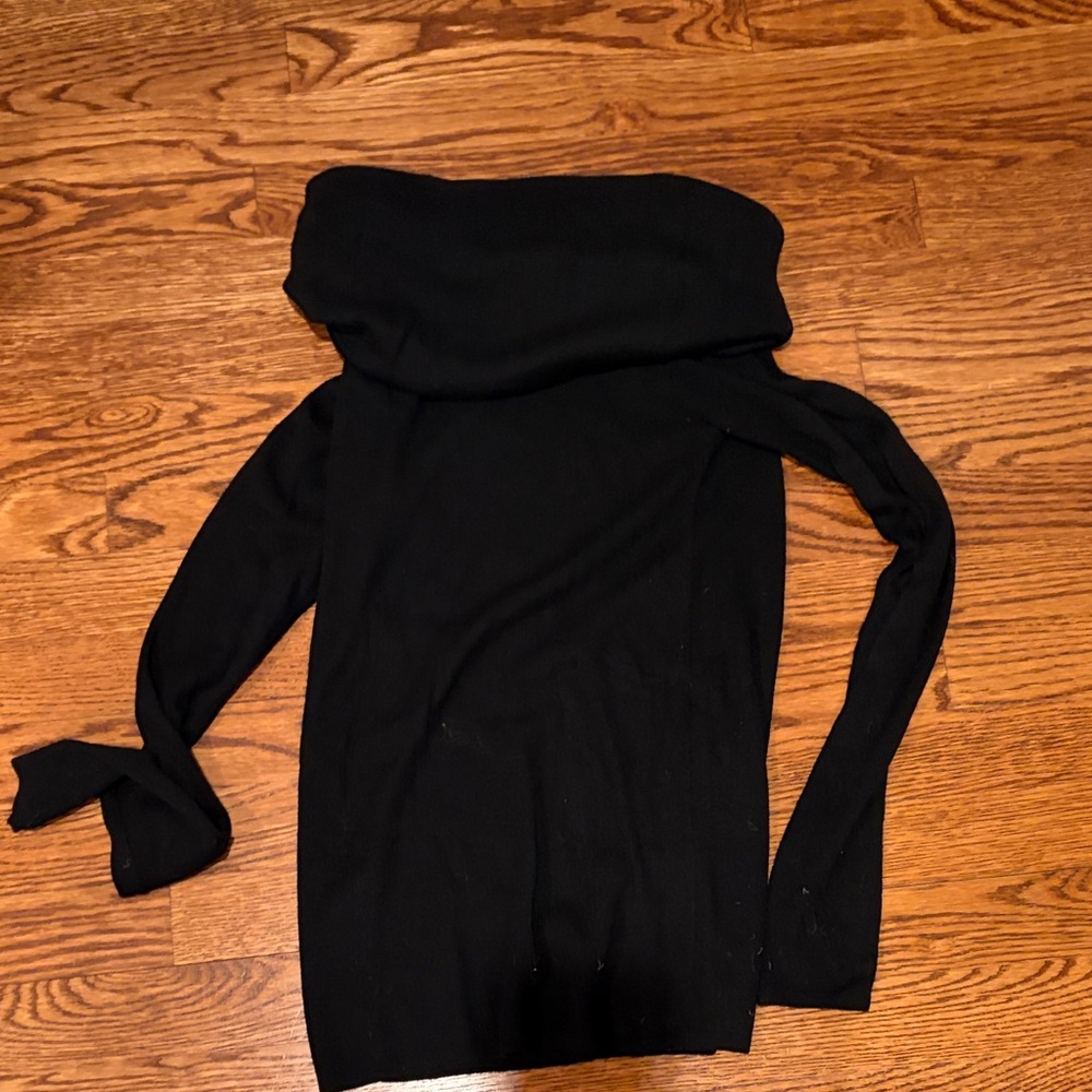 Zara off the shoulder Black Women's Sweater